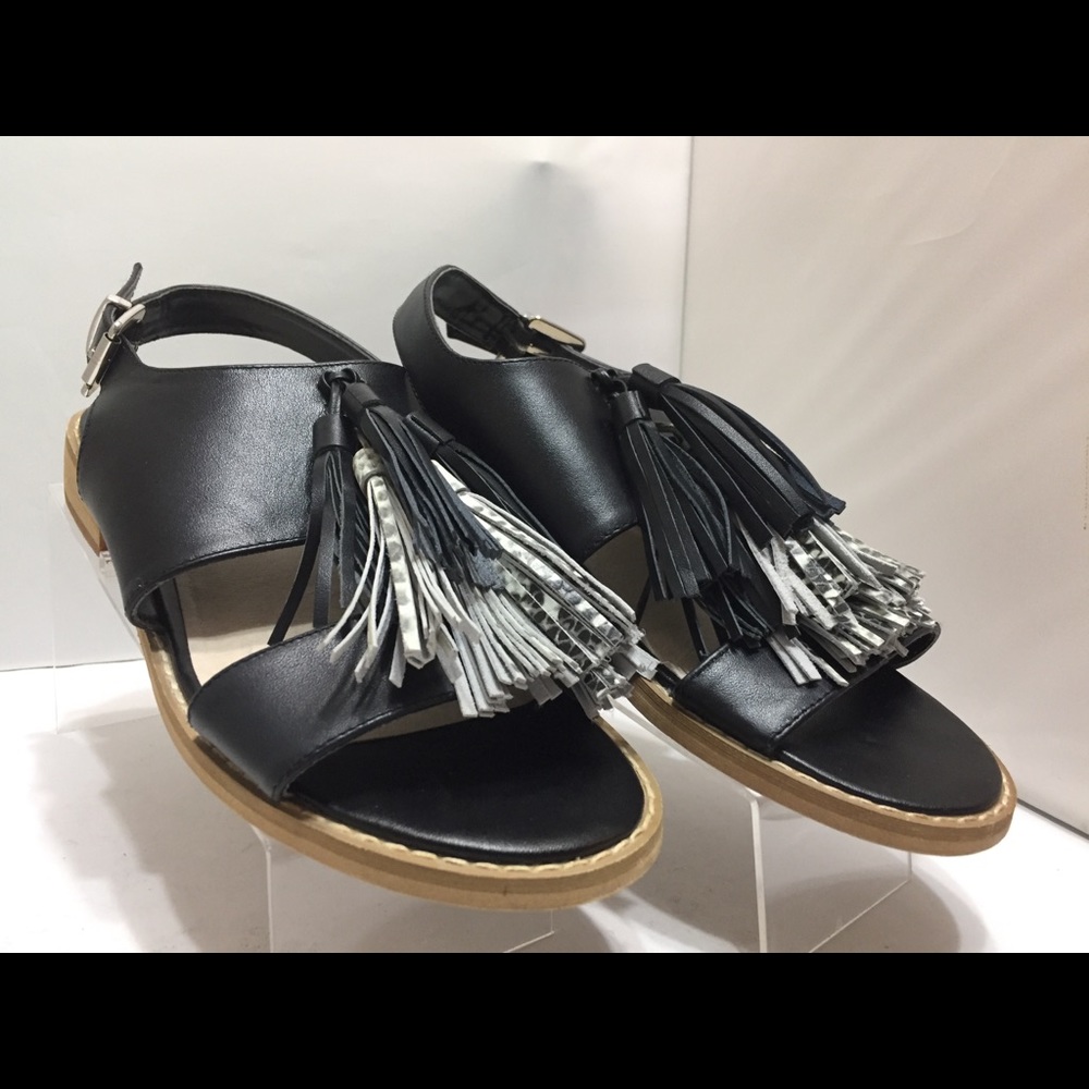 Saks Fifth Avenue “Maria” Tassel Sandals Sz 8 M